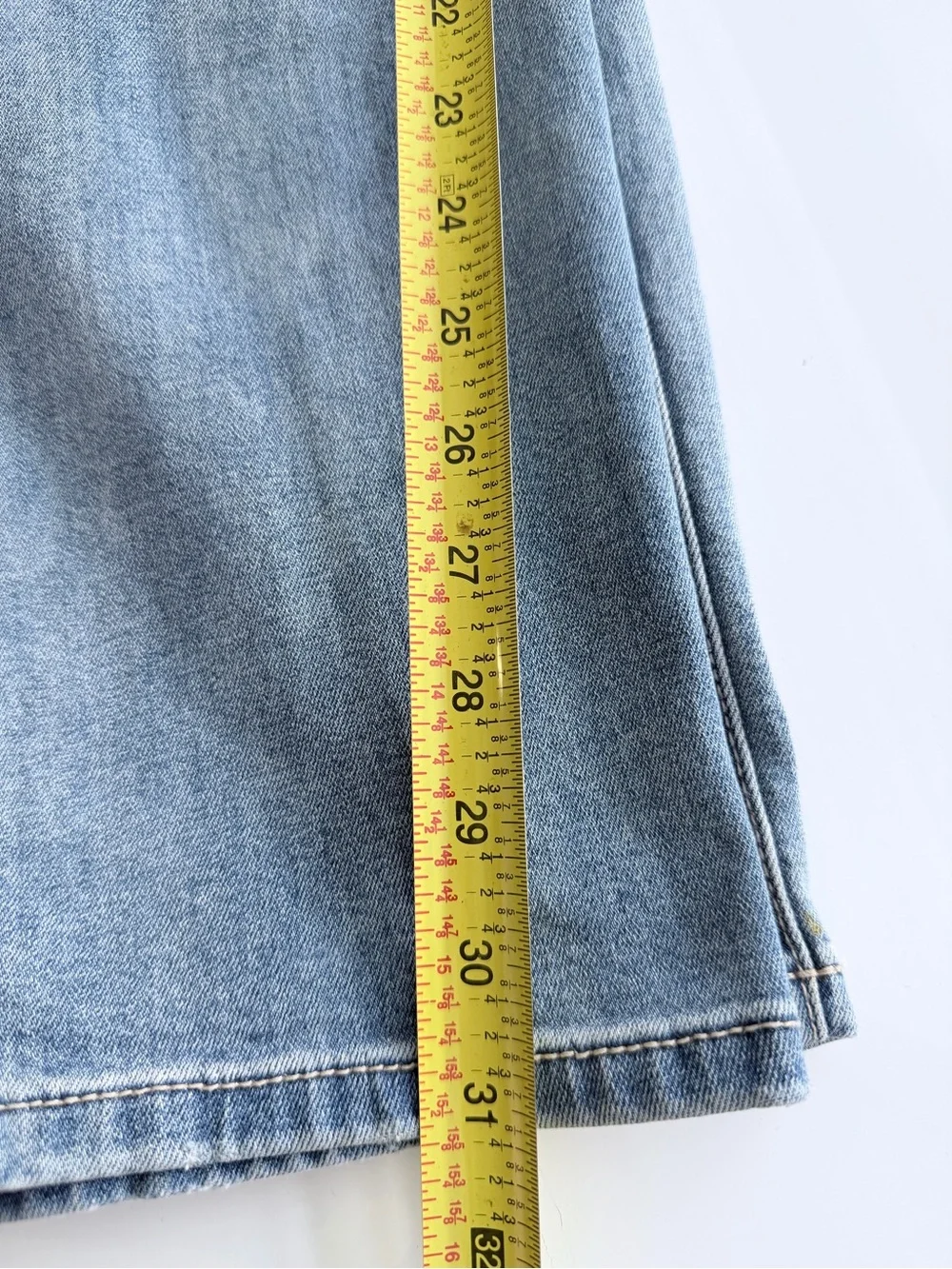 Free People Distressed Straight Leg Jeans 28